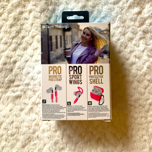 BNIB! Tech Theory AirPod Pro Accessory Kit in Bright Pink - Picture 3 of 4